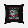 Ugly Sweater Skeleton Christmas-None-Removable Cover w Insert-Throw Pillow-Studio Mootant