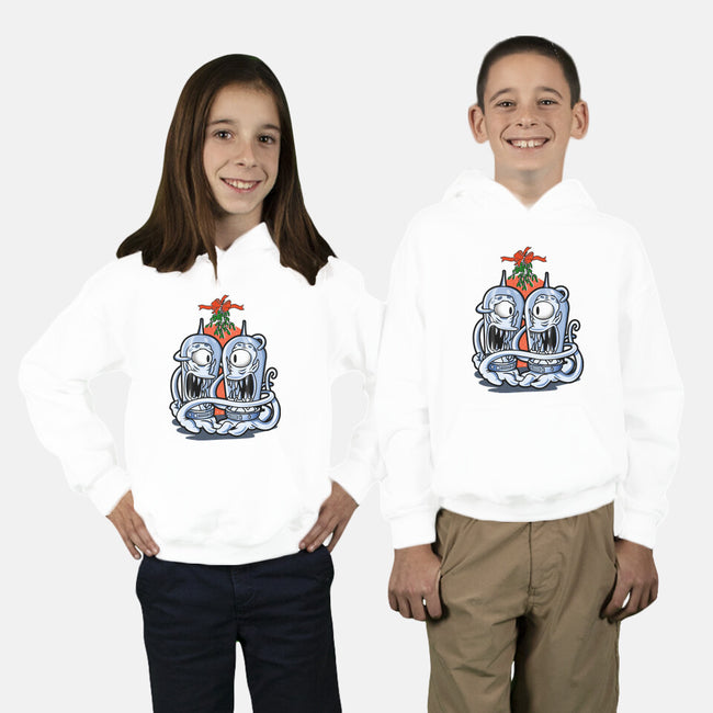 Under The Mistletoe-Youth-Pullover-Sweatshirt-palmstreet