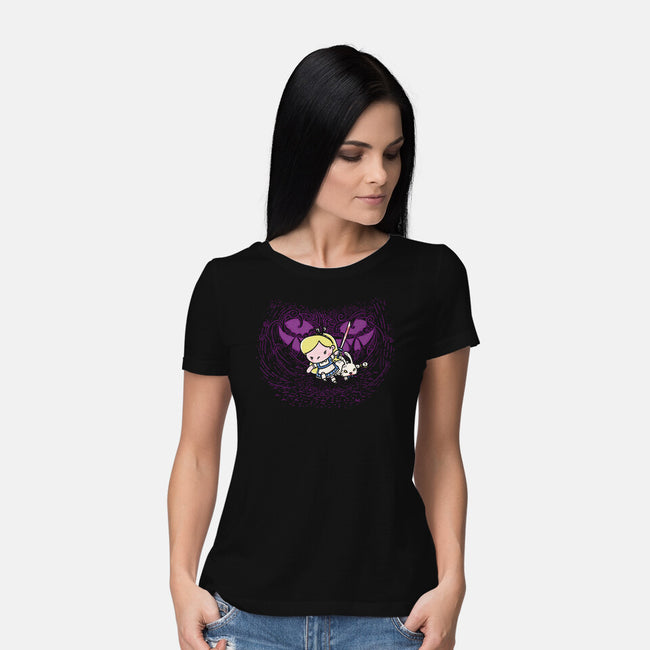 We Are So Mad Here-Womens-Basic-Tee-Wenceslao A Romero