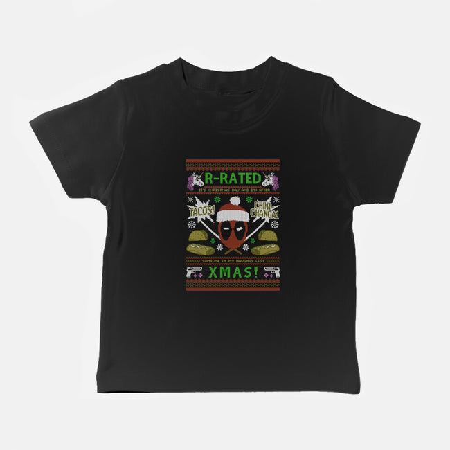 R-Rated Christmas-Baby-Basic-Tee-Arinesart