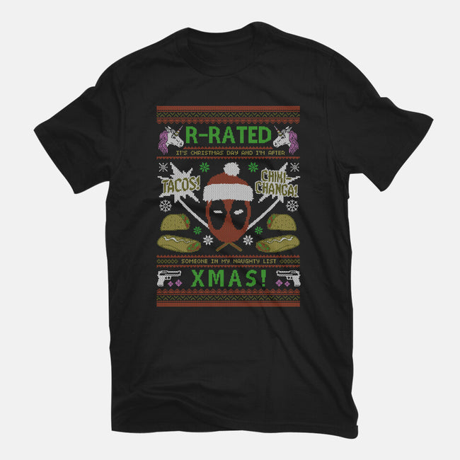 R-Rated Christmas-Mens-Basic-Tee-Arinesart