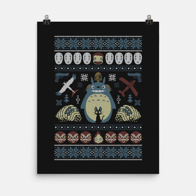 A Very Ghibli Christmas-None-Matte-Poster-Arinesart