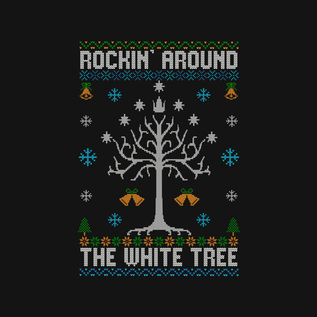 Rockin Around The White Tree-None-Adjustable Tote-Bag-NMdesign