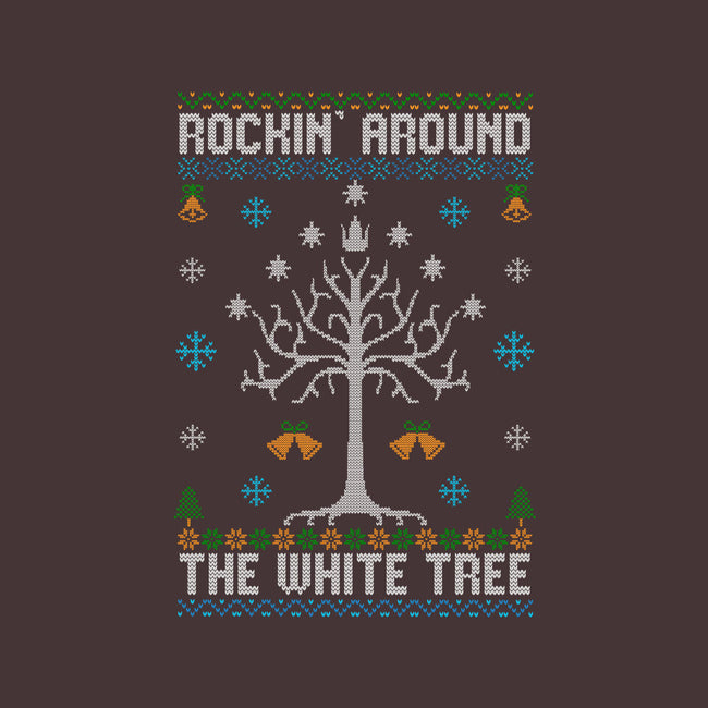 Rockin Around The White Tree-None-Removable Cover w Insert-Throw Pillow-NMdesign