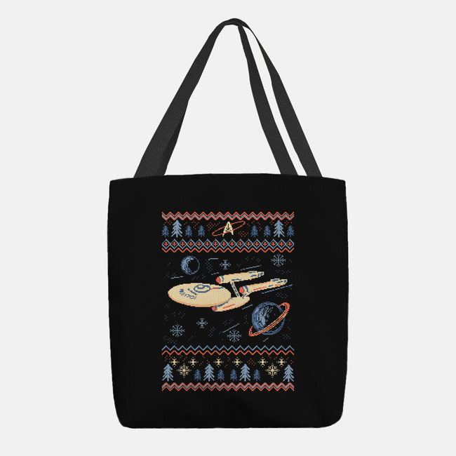 Space Night Xmas-None-Basic Tote-Bag-marsdkart