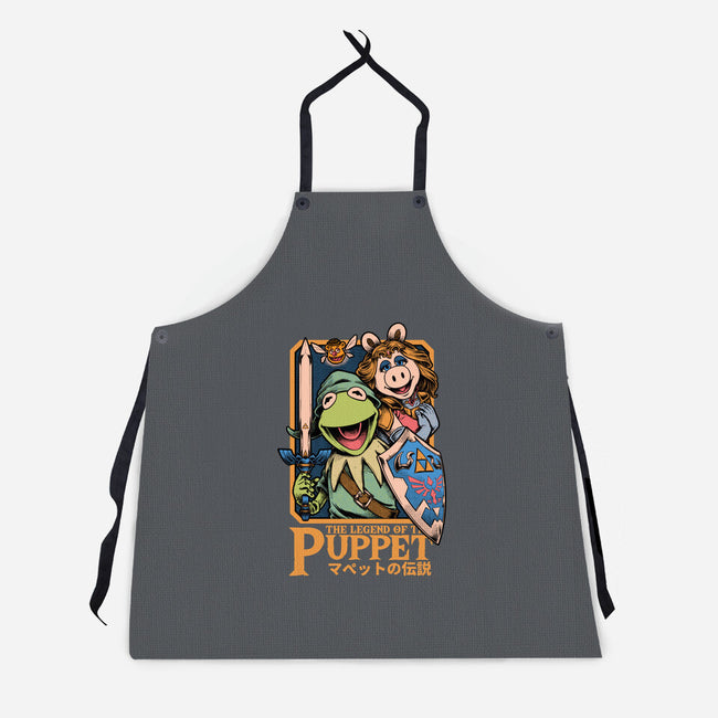 Legend Of The Puppet-Unisex-Kitchen-Apron-Studio Mootant