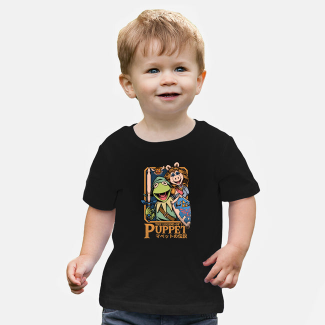 Legend Of The Puppet-Baby-Basic-Tee-Studio Mootant