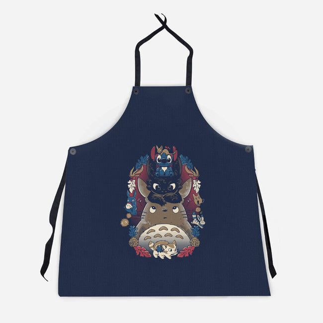 Friends Together-Unisex-Kitchen-Apron-yumie