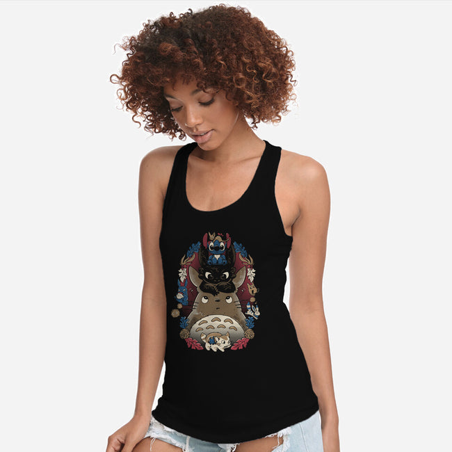 Friends Together-Womens-Racerback-Tank-yumie