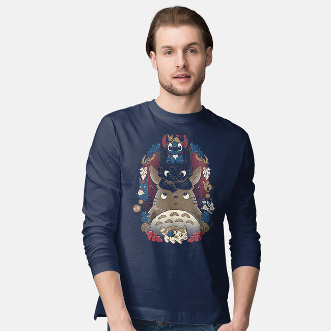 Friends Together-Mens-Long Sleeved-Tee-yumie