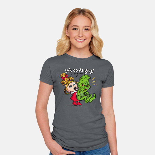 It's So Angry-Womens-Fitted-Tee-Raffiti