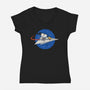 Space Voyager-Womens-V-Neck-Tee-erion_designs