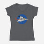 Space Voyager-Womens-V-Neck-Tee-erion_designs