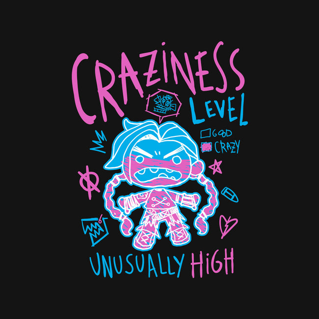 Craziness Level-Unisex-Baseball-Tee-demonigote