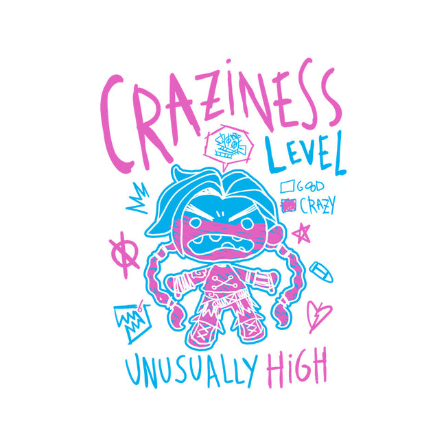 Craziness Level-Unisex-Baseball-Tee-demonigote