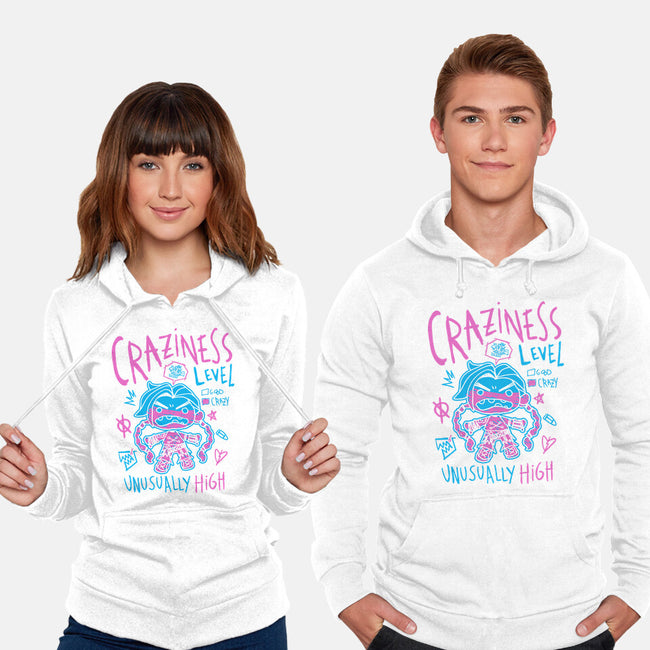 Craziness Level-Unisex-Pullover-Sweatshirt-demonigote