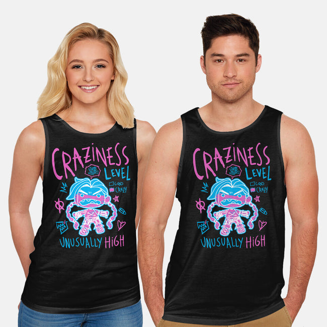 Craziness Level-Unisex-Basic-Tank-demonigote