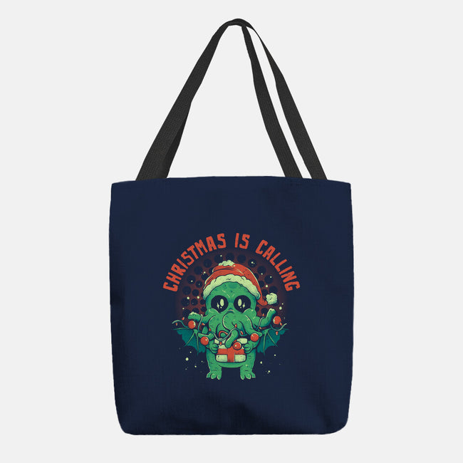 Christmas Is Calling-None-Basic Tote-Bag-eduely