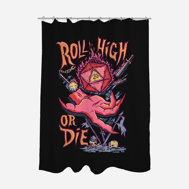 Roll High Or Die Evil-None-Polyester-Shower Curtain-marsdkart