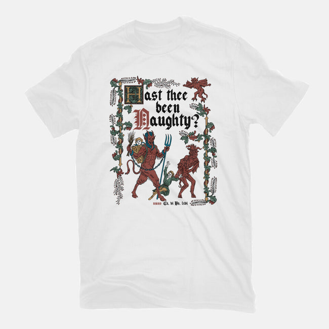 Krampus Medieval Style-Womens-Basic-Tee-Nemons