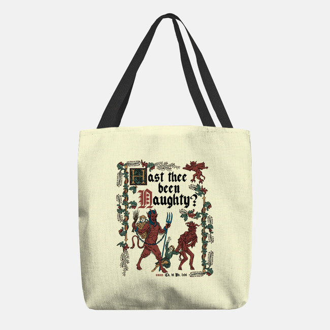 Krampus Medieval Style-None-Basic Tote-Bag-Nemons