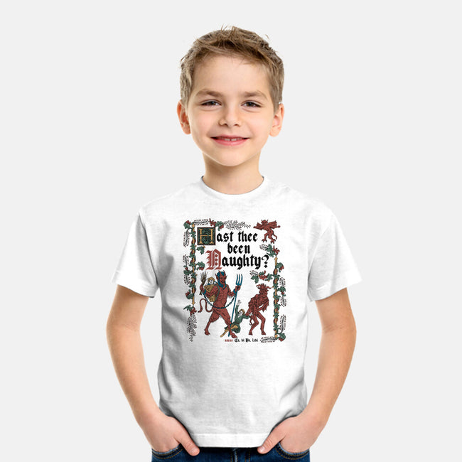 Krampus Medieval Style-Youth-Basic-Tee-Nemons