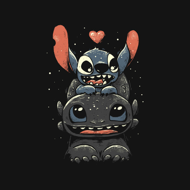 Stitch And Toothless-Mens-Basic-Tee-yumie