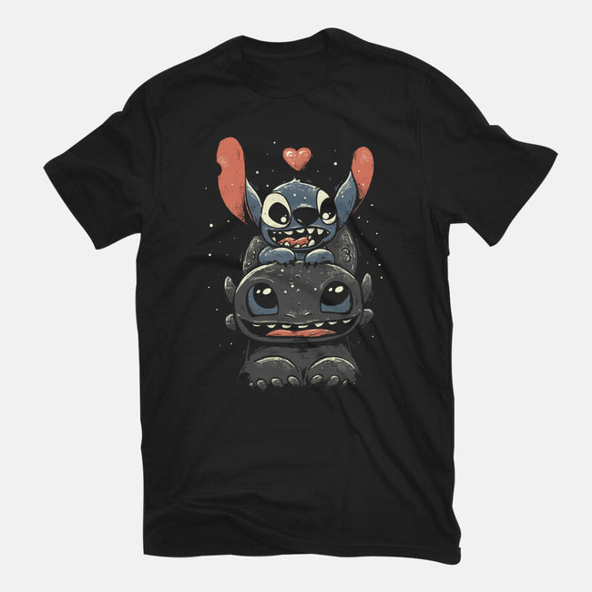 Stitch And Toothless-Mens-Heavyweight-Tee-yumie