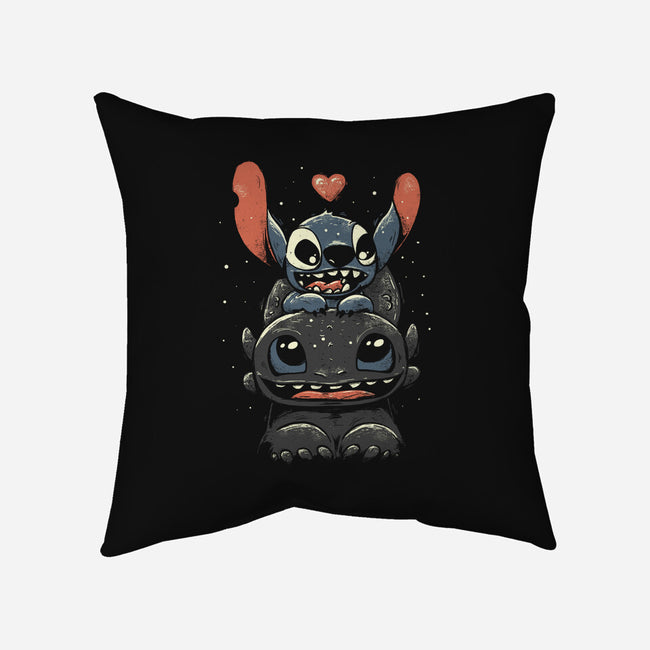 Stitch And Toothless-None-Removable Cover w Insert-Throw Pillow-yumie