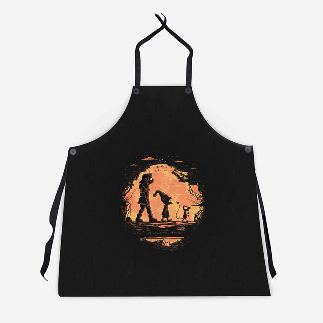 Friends In The Jungle-Unisex-Kitchen-Apron-yumie