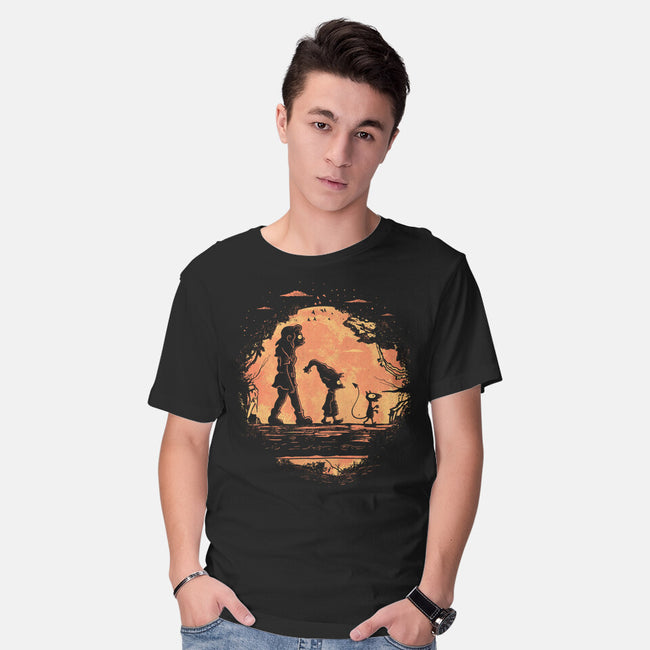 Friends In The Jungle-Mens-Basic-Tee-yumie