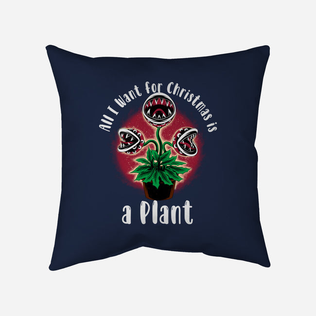 Christmas Plant-None-Removable Cover w Insert-Throw Pillow-rmatix