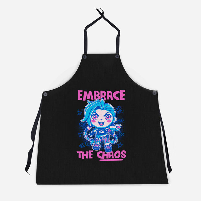 Embrace The Chaos-Unisex-Kitchen-Apron-paulagarcia