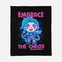 Embrace The Chaos-None-Fleece-Blanket-paulagarcia