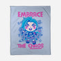 Embrace The Chaos-None-Fleece-Blanket-paulagarcia