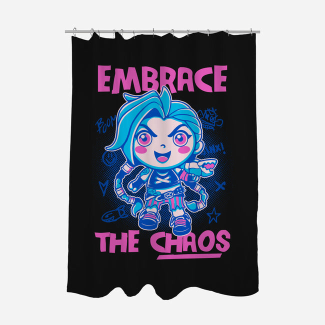 Embrace The Chaos-None-Polyester-Shower Curtain-paulagarcia