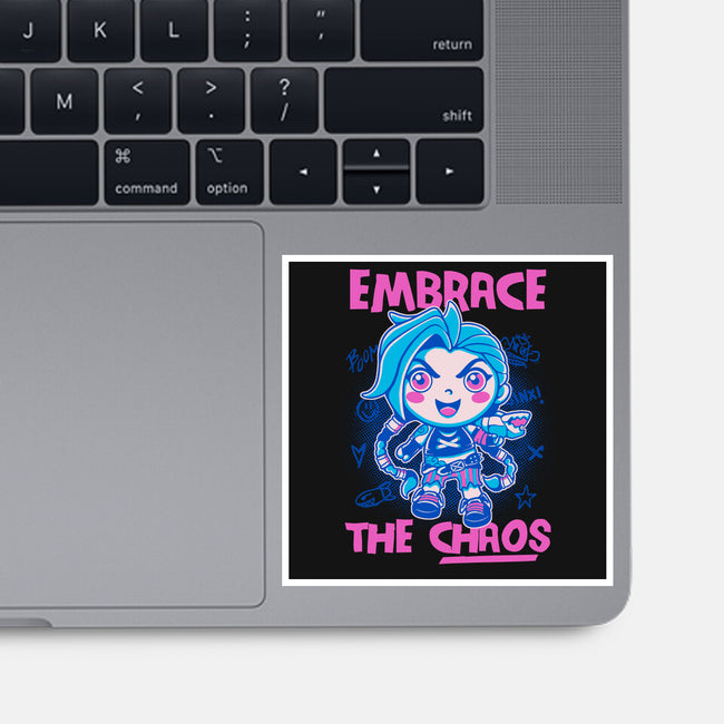 Embrace The Chaos-None-Glossy-Sticker-paulagarcia