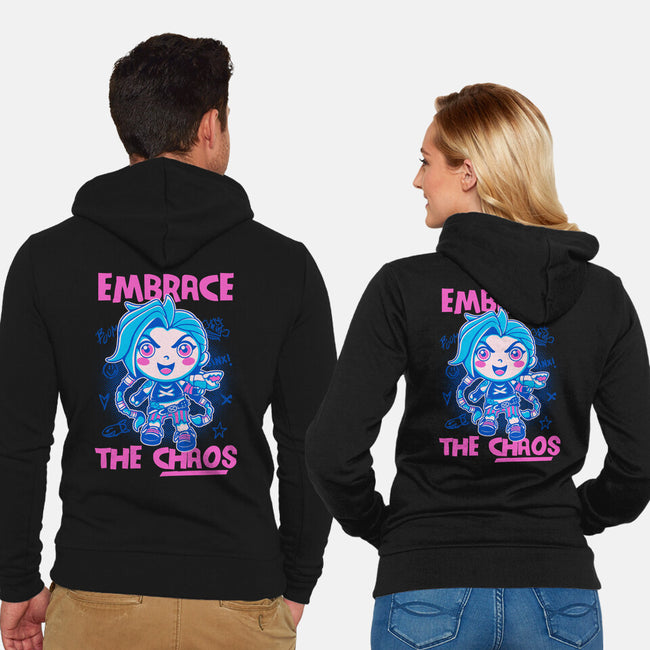 Embrace The Chaos-Unisex-Zip-Up-Sweatshirt-paulagarcia