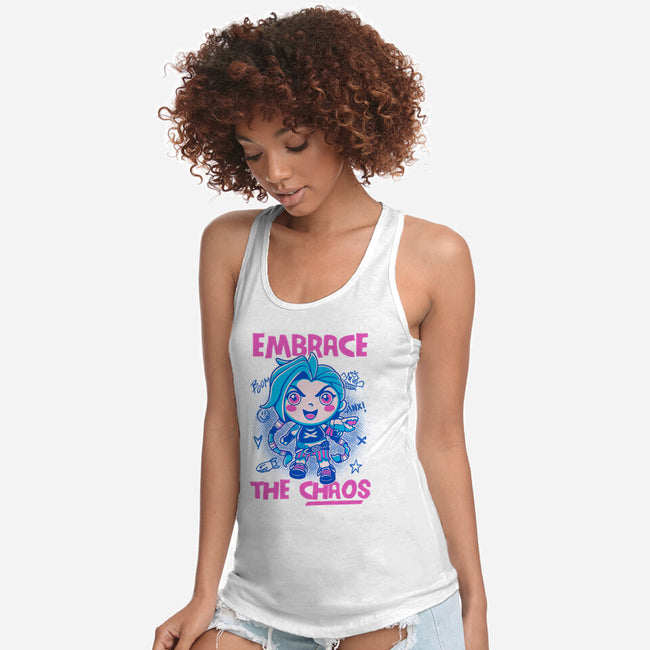 Embrace The Chaos-Womens-Racerback-Tank-paulagarcia