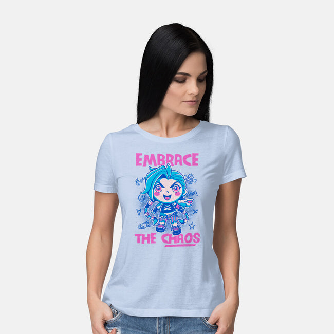 Embrace The Chaos-Womens-Basic-Tee-paulagarcia