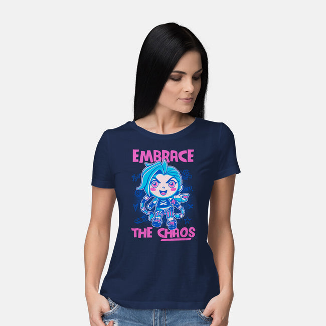 Embrace The Chaos-Womens-Basic-Tee-paulagarcia