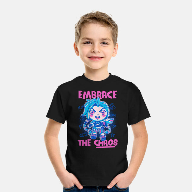 Embrace The Chaos-Youth-Basic-Tee-paulagarcia