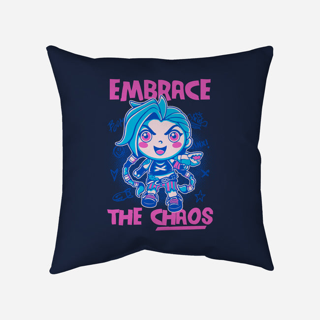 Embrace The Chaos-None-Removable Cover w Insert-Throw Pillow-paulagarcia