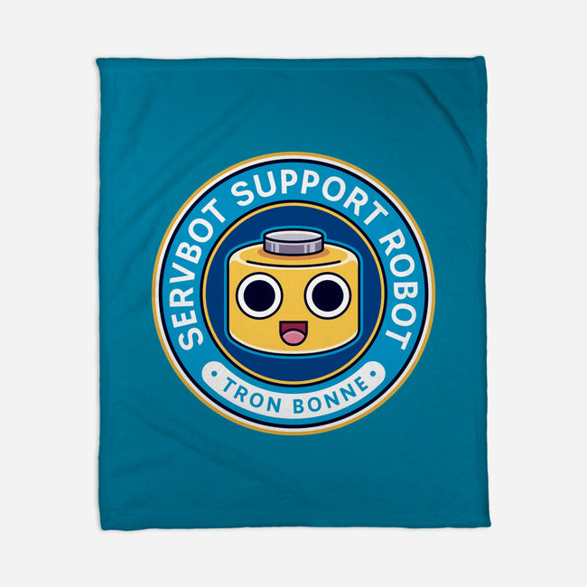 Servbot Emblem-None-Fleece-Blanket-LAGELANTEE