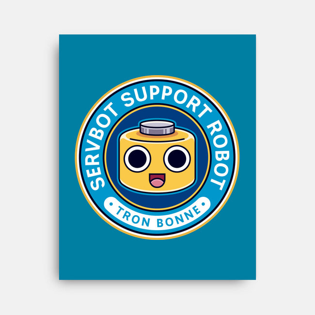 Servbot Emblem-None-Stretched-Canvas-LAGELANTEE