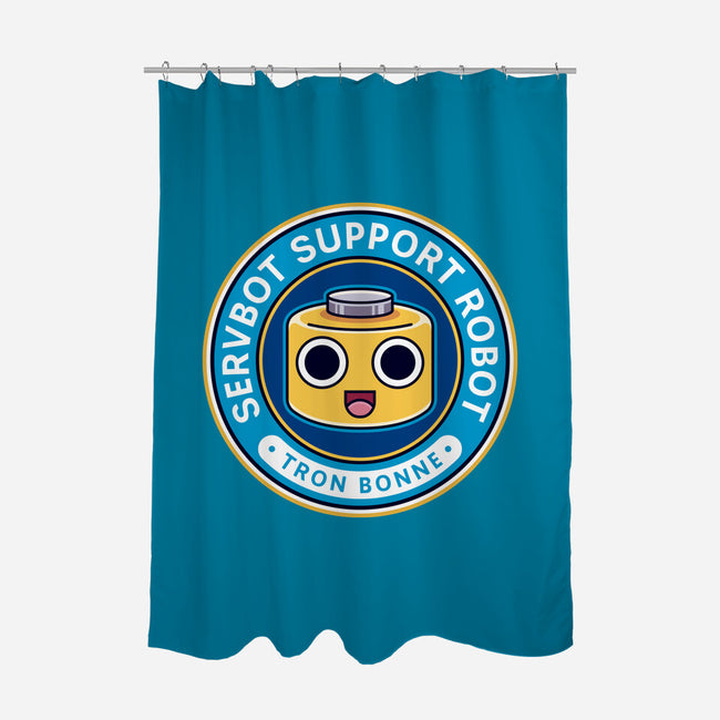 Servbot Emblem-None-Polyester-Shower Curtain-LAGELANTEE