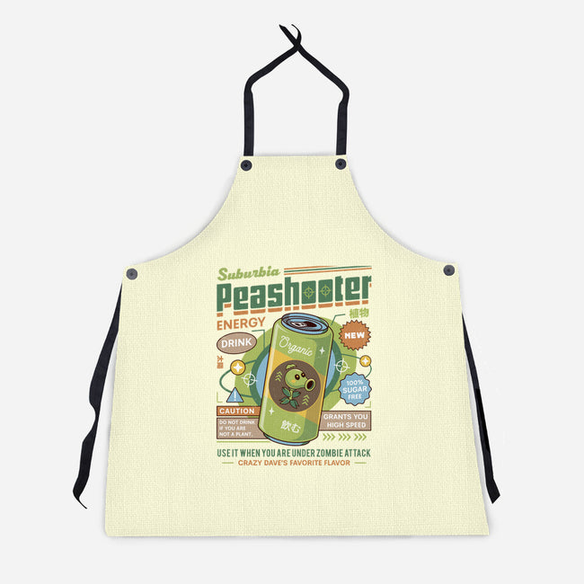 Peashooter Energy Drink-Unisex-Kitchen-Apron-LAGELANTEE