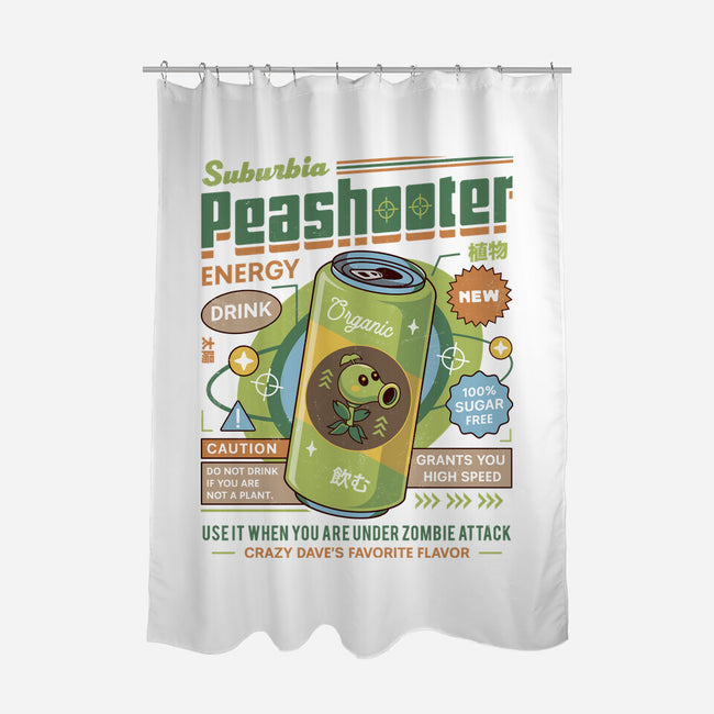 Peashooter Energy Drink-None-Polyester-Shower Curtain-LAGELANTEE