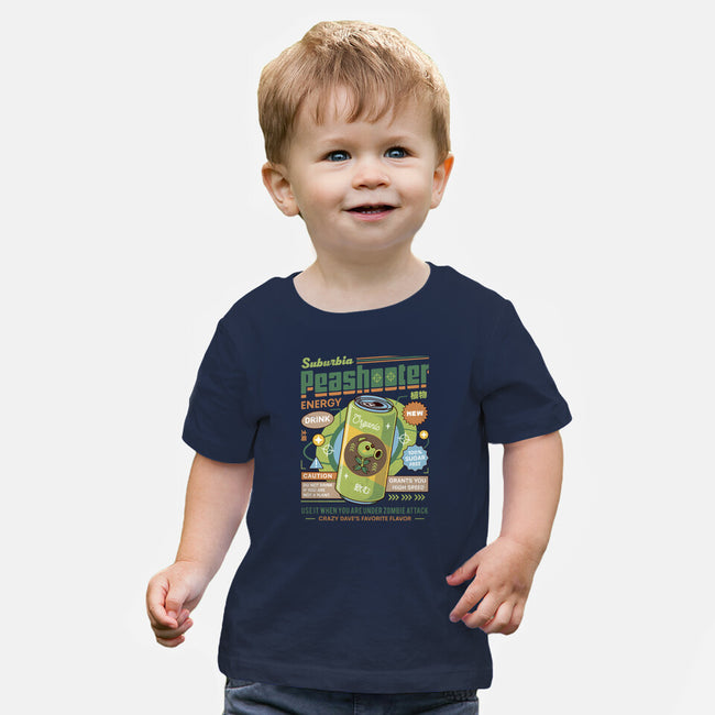 Peashooter Energy Drink-Baby-Basic-Tee-LAGELANTEE