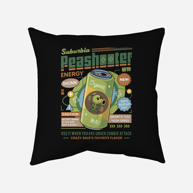 Peashooter Energy Drink-None-Removable Cover w Insert-Throw Pillow-LAGELANTEE